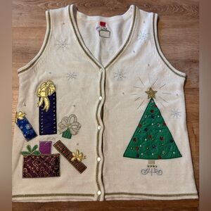 COZYCORE HOLIDAY Ugly sweater vest Festive large Christmas   **2 for 20**
